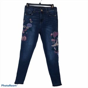 Aeropostale Jeans High Waisted Ankle Raw Hems